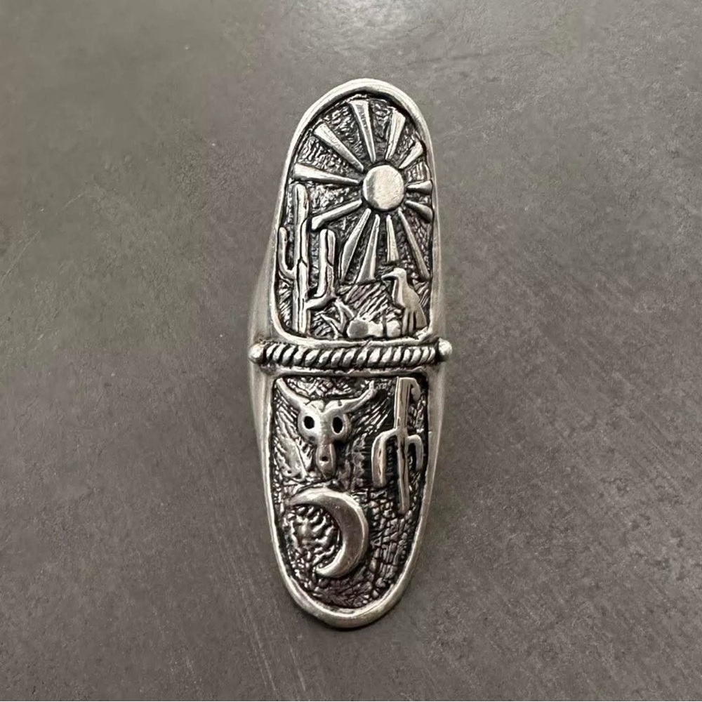 SPELL SUNRISE SUNSET DESERT RING SILVER